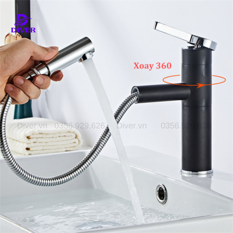 VÒI LAVABO RÚT 360