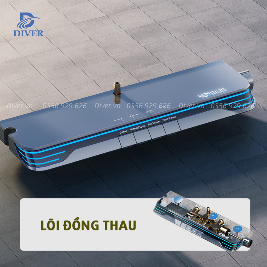 Sen Tắm Massage Thân Vuông