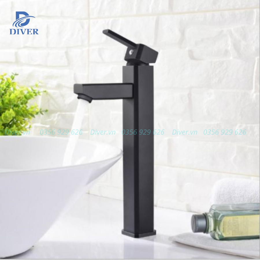 VÒI LAVABO VUÔNG ĐEN