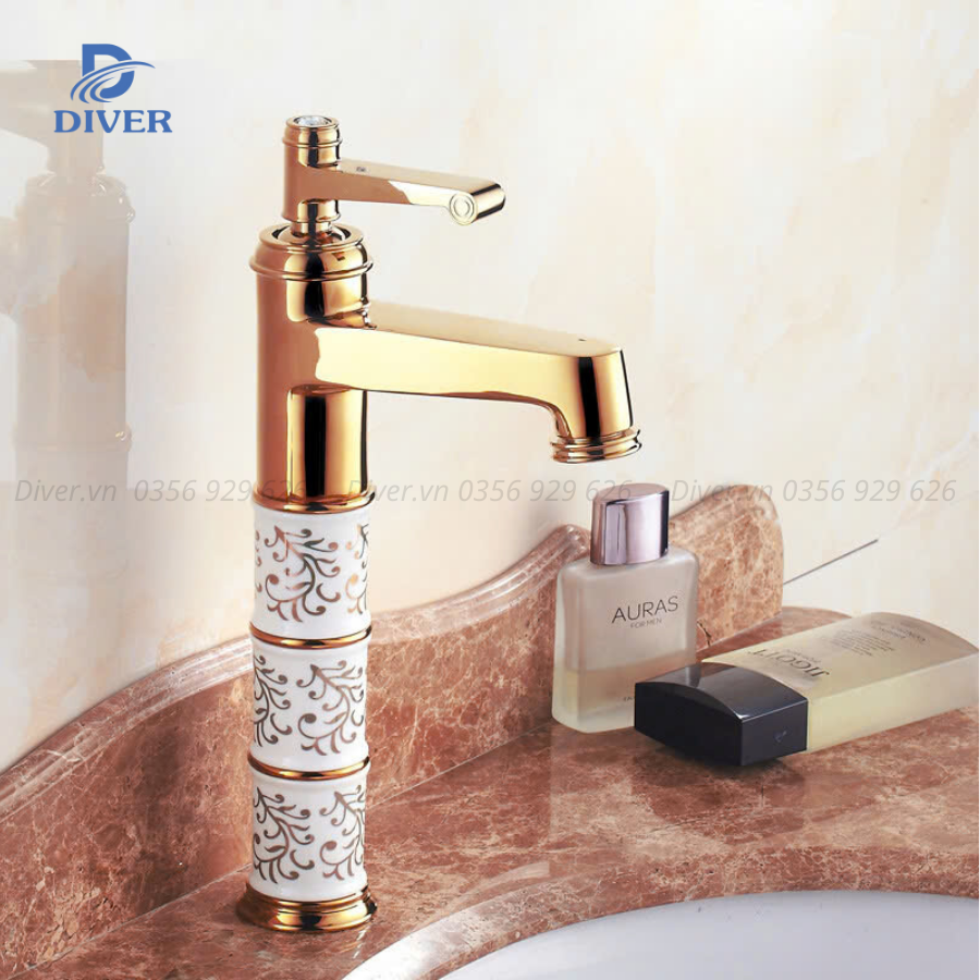Vòi Lavabo Hoa vàng