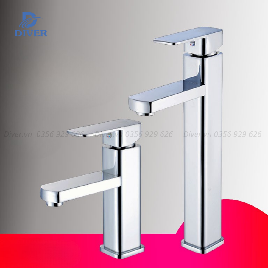VÒI LAVABO VUÔNG MẠ CROM