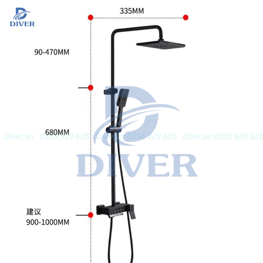 Sen Cây Tắm Đứng Nóng Lạnh 09