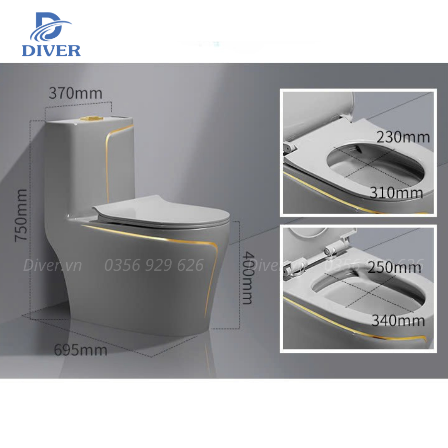 Bồn Cầu Liền Khối