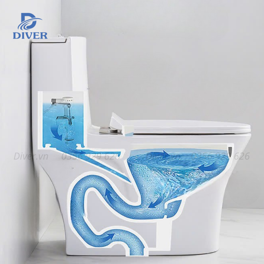 Bồn Cầu Liền Khối – D15